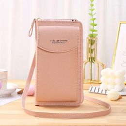 Evening Bags Ladies Cell Phone Purse Smartphone Wallet PU Leather Shoulder Strap Handbag Women Bag Fashion Mobile