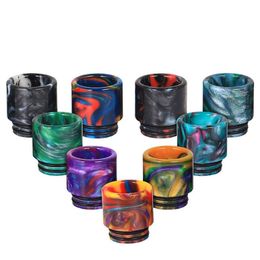 810 Epoxy Resin Drip Tips cigarette Holder Smoking Accessories Wide Bore Mouthpiece For TFV12 Prince TFV8 Big Baby 810 Thread Tank Atomizers Driptip