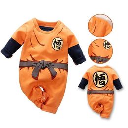 Rompers Abbigliamento per neonati ragazzi neonati e tute da ragazza akatsuka friza vigita luffy cotone salta in cotone per bambini che gioca il compleanno costumel2405l2405