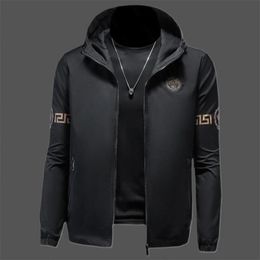 2024 New Luxury Style Men High quality Men's Jackets designer Men leather jacket European American brand coat Autumn top fashion hooded casual Outdoor Outwear Coats