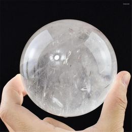 Decorative Figurines Natural High Quality Clear Quartz White Crystal Ball Energy King Stone Sphere Reiki Chakras Home Decoration Feng Shui