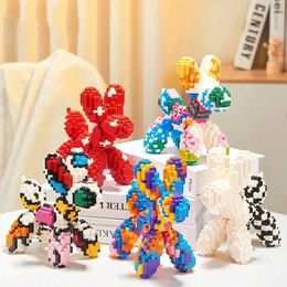 Other Toys Balloon dog building block cute animal model micro particle block adult desktop decoration childrens education DIY toy gift S245163 S245163