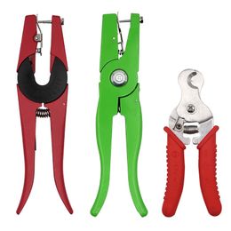 1Pcs Ear Tag Clamp Cutter Pliers Tag Applicators Farm Animal Metal Ear Thorn Tongs Swine Cow Sheep Rabbit Identification Tool 240516