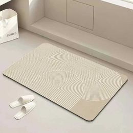 Carpet Non slip bathroom mat Diatomite with rubber pad soft super absorbent carpet foot used for Hallway shower toilet H240516