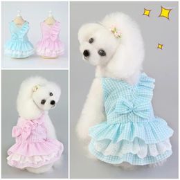 Dog Apparel Summer Pet Dress Princess Puppy Cat Dresses For Small Medium Dogs Chihuahua Clothing Yorkshire Pug Ropa Perro