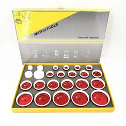 Watch Repair Kits 24PCS Case Clamp Red Deepening Aluminum Laminated Film For Tool Used With Pressure Gauge Cover Machine High Quality