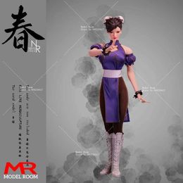 Action Toy Figures NRTOYS NRTOYS35 1/6 Scale Kung Fu Girl Chunli Head Sculpture Clothing Handparts Model Suitable for Doll S24515361