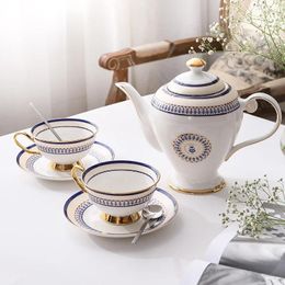 Mugs 210ML European Small Luxury Ins Coffee Cup And Saucer Set Simple Nordic Afternoon Tea Flower Teacup With Spoon.