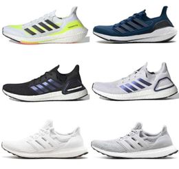 2023 Ultraboosts 20 UB 21 Männer Running Shoes Ultra 40 50 Kernschwarz -Weiß -Solar Blau Gold Metallic Tech Indigo Purple Dash3977082