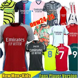 24 25 SAKA Fans Player version SMITH ROWE RICE soccer jerseys HAVERTZ G. JESUS SAKA 2024 2025 ODEGAARD MARTINELLI SALIBA ARSen football shirt Men Kids 3XL 4XL