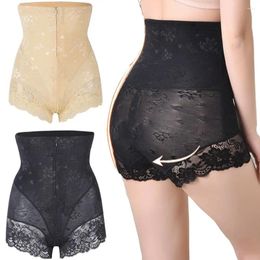 Women's Shapers BuLifting Body Shaper Panties Lace Edge Elastic Tummy Control Briefs High Waist Compression Belly Tightening Shapewear