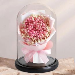 Decorative Flowers Forever Preserved Gypsophila Bouquet Gifts For Her Christmas Valentines Day Eternal Babysbreath Flower In Glass Mothers