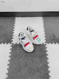Top baby Sneakers Colourful cartoon letter printing kids shoes Size 26-35 Box protection girls Casual board shoes boys shoes 24April