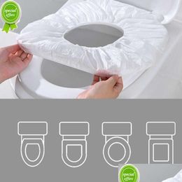 Toilet Seat Covers New 5/10Pcs Disposable Er Wc Mat Biodegradable Travel Cam El Paper Pad Bathroom Accessories Drop Delivery Home Gard Dhxfp