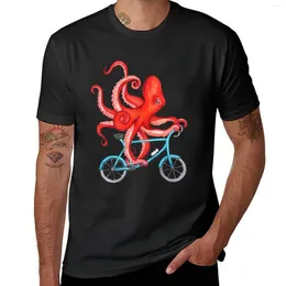 Men's Tank Tops Cycling Octopus T-Shirt Kawaii Clothes Vintage Plain Blouse Mens Tall T Shirts