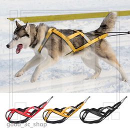 Dog Collars Leashes Sled Harness Pet Weight Pulling Sledding Mushing X Back For Large Dogs Husky Canicross Skijoring Scootering 418