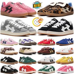 free shipping designer sneakers casual shoes men women unisex Leopard Hair Brown White Black Gum Green Grey Red Royal Blue Beige Pink mens trendy trainers