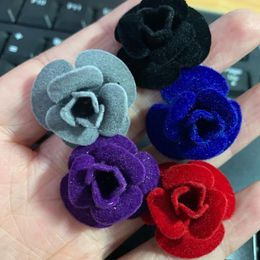 Brooches Elegant Mix Colour Rose Flower Boutonni Brooch For Men Cute Blossom Collar Pins Suit Cloth Accessories Alloy Pin Jewellery