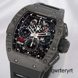 RM Mens Wrist Watch Rm11-02 42.7*50mm Rm1102 Mens Watch Luxury Double Time Zone