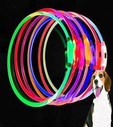 LED rechargeable USB luminous pet collar anti loss dogs rope dog supplies3277153