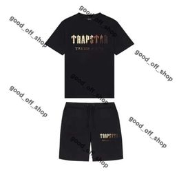 Men's T-Shirts Mens T-Shirts Summer Tshirt Trapstar Short Suit 2.0 Chenille Decoded Rock Candy Flavor Ladies Embroidered Bottom Tracksuit T Shirt 801