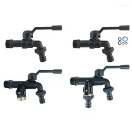 Bathroom Sink Faucets Garden Hose Faucet Black Brass Outdoor Washing Machine Decorative Bibcocks Dual Outlet Supplies