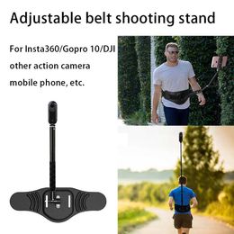 Selfie Monopods Suitable for Insta360 X 4/GO 3/Gopro 11/DJI Action 4 camera holder adjustable waist stand phone selfie waist stand accessoryB240515