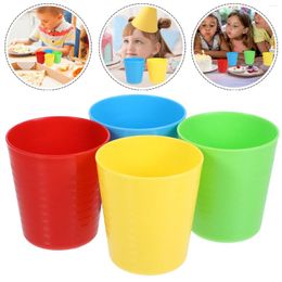 Mugs 16 Pcs Drink Cup Plastic Cups Water Glasses Drinking Multifunctional Tumbler Stackable Kids Cocktail