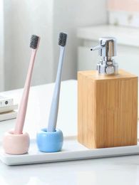 Liquid Soap Dispenser Bathroom Dispener Bottle Bamboo Shower Gel Lotion Bottles Pressing Hand Wash Accessories