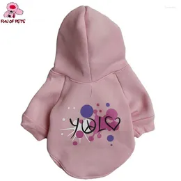 Dog Apparel Fashion Lovely "love" Pattern Fleece Hoodies Shirt For Pets Dogs Puppy Clothing