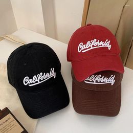 Ball Caps Vintage Letter Embroidery Couple Baseball Spring Autumn Adjustable Outdoor Sun Hats For Women Unisex Streetwear Hip Hop Hat