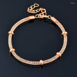 Bangle SINLEERY Korean Fashion Mesh Bracelet For Women Adjustable Rose Gold Silver Color Wedding Accessories Jewelry