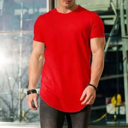 Men's T Shirts Short-sleeved T-shirt Men Solid Colour Breathable Summer With Short Sleeves O Neck For Sport