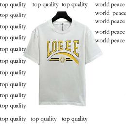 LOWE Designer Summer Men's Lowewe T-Shirt With Alphabet Print Short Sleeve Men's Loose Casual Trend Loeweee Shirt Lowew Top Clothing Street Short Slee 463