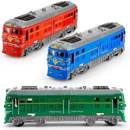 Diecast Model Cars Car Model Childrens Toy Baby Railway Die Casting Train Toy Car Model Education Simulation Traffic Inertia Childrens Car Toy WX