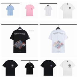 Designer t Shirt Mens Tshirts 23ss Designer Tshirts for Mens Womens Ch t Shirt Casual Summer Trend Tees Letters Print Classic Short Sleeves Tshirt Top Luxury Clothing