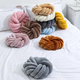 Pillow Three-strand Rope Braided Round Sofa Chair Home Lumbar Seat