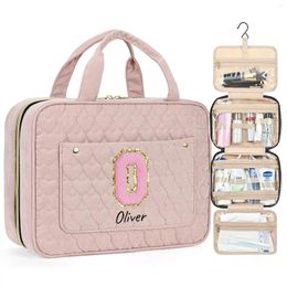 Cosmetic Bags High Quality Travel Makeup Women Waterproof Bag Toiletries Organizer Hanging Dry And Wet Separation Storage