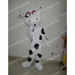 2024 High Quality Cute Cow Mascot Costume Anime Costume Christmas Halloween Advertising Birthday Party Free Shpping Adult Size