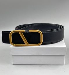 Menswear designer belt black red women luxury classic casual V buckle fashion leather belts with white gift9696109