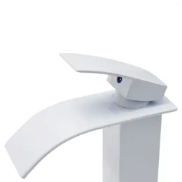 Bathroom Sink Faucets Faucet Waterfall Design Single Handle Stainless Steel And Brass Material Stable Firm Installation