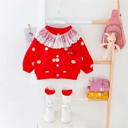 Clothing Sets Spring Baby Girls Kids Cartoon Bear Lace Coat TUTU Pants Infant Clothes Outfits Toddler Children Princess