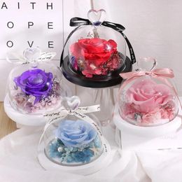 Decorative Flowers Valentines Day Rose Artificial Decoration Wedding Anniversary Presents For Girlfriend Home Decor Products