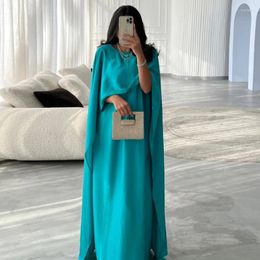 Ethnic Clothing YFPF Fashion Satin Casual Muslim Dresses For Female Islam Modest Super Long Sleeve Abayas Moroccan Saudi Kaftan