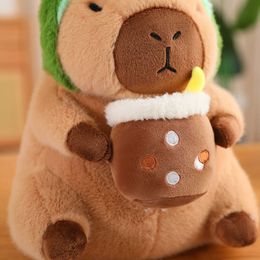 30cm/40cm Fluffy Plush Doll Kawaii Capybara Toy Simulation Stuffed Animals Girls Birthday Gift Home Decor