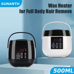 500ml Big Wax Heater Pot for Hair Removal Wax-melt Depilatory Epilator Machine Waxing Paraffin Heater Wax Beans Heating 240506