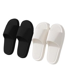 2024 Summer New Thick Sole Slippers Home Anti slip Men's and Women's Home EVA Anti odor Cool Slippers Bathroom Shower Slippers