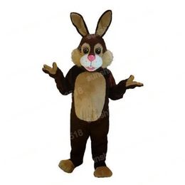 Christmas Brown Rabbit Mascot Costume Cartoon theme character Carnival Adults Size Halloween Birthday Party Fancy Outdoor Outfit For Men Women