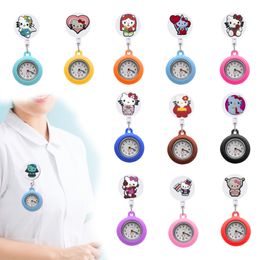 Childrens Watches Clip Pocket Watch Nurse Badge Accessories On Nursing Clip-On Hanging Lapel Womens Drop Delivery Otr1J Otork Otwi4