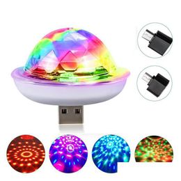 Led Effects Mini Usb Disco Dj Stage Light Portable Family Party Ball Colorf Lights Bar Club Effect Lamp Mobile Phone Lighting Drop Del Dheup